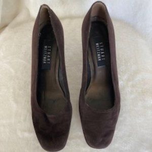 Stuart Weitzman Chocolate Brown Suede Heels